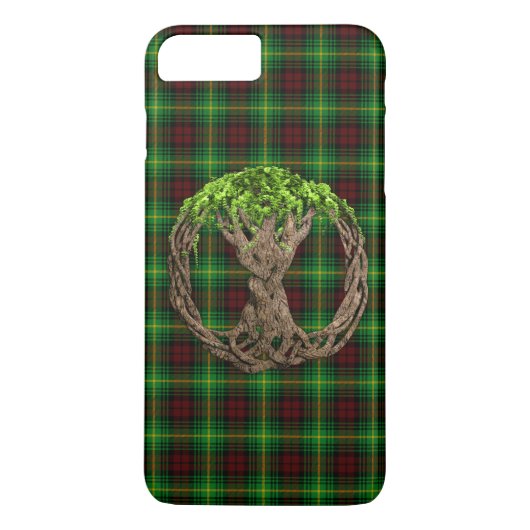 一族のマーティンのタータンチェックケルト族の生命の樹 Case-Mate iPhoneケース (裏面)