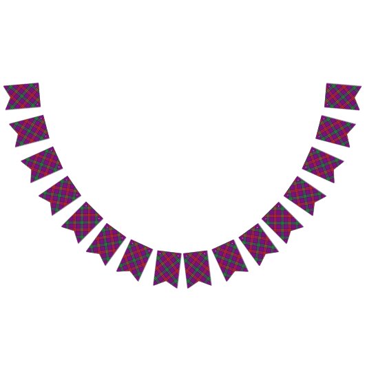一族のモントゴメリーのスコットランドのタータンチェック バンティングフラッグ (全)
