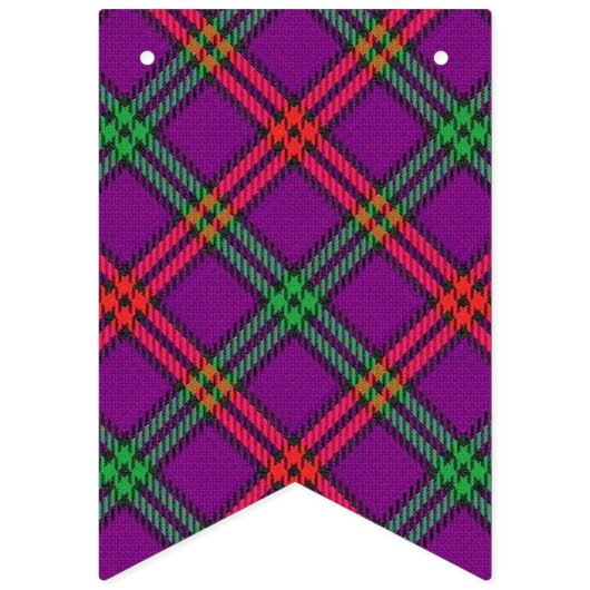 一族のモントゴメリーのスコットランドのタータンチェック バンティングフラッグ (第1の旗)