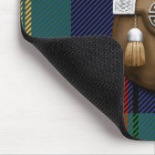 一族のワトソンのタータンチェックおよびSporran マウスパッド (コーナー)