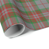 一族の灰色のタータンチェック ラッピングペーパー (ロールコーナー)