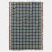 一族の鐘のスコットランドのタータンチェック スローブランケット (正面縦)