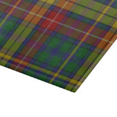 一族のBuchananのカラフルな格子縞のガラスまな板 カッティングボード (角)