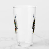 一族のBuchananのタータンチェックの盾 タンブラーグラス (左)