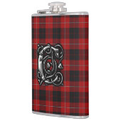一族のCunninghamのタータンチェックの古いスコットランド人 フラスク (左)