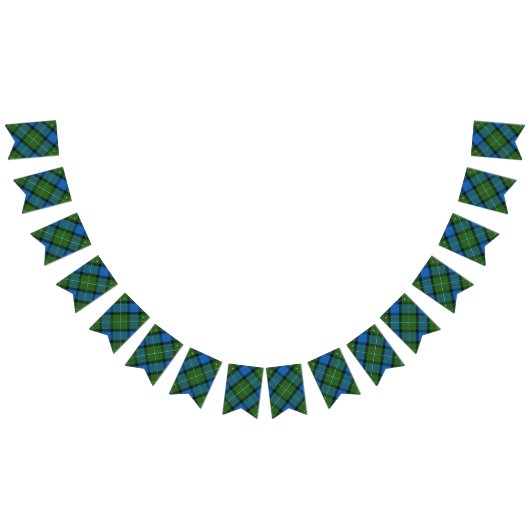 一族のFergussonスコットランドのファーガソンのタータンチェック バンティングフラッグ (全)
