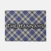 一族のHannayスコットランドのハナのタータンチェックのドアマット ドアマット (正面)