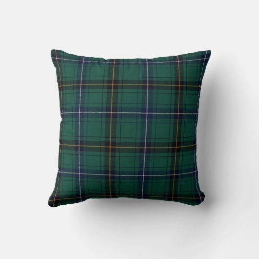 一族のHendersonのモノグラムのタータンチェック格子縞の枕 クッション (裏面)