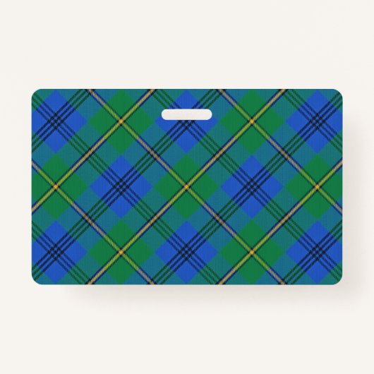 一族のJohnstoneてきぱきとしているジョンソンのタータンチェック バッジ (裏面)