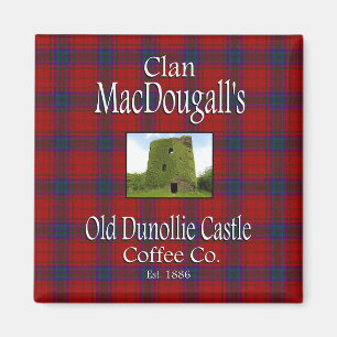 一族のMacDougallの古いDunollieの城のコーヒーCo. マグネット