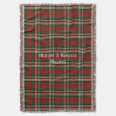 一族のMacGillのタータンチェック格子縞のカスタムのブランケット スローブランケット (正面縦)