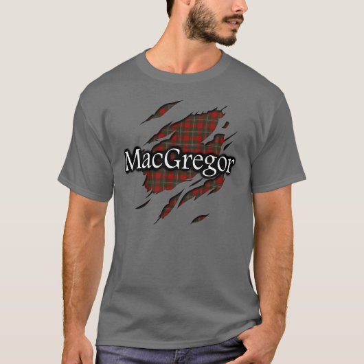 一族のMacGregorのタータンチェックの精神のワイシャツ Tシャツ (正面)