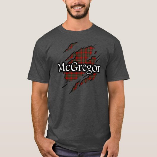 一族のMacGregor McGregorのタータンチェックの精神のワイシャツ Tシャツ (正面)
