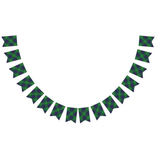 一族のMacIntyreのスコットランドのタータンチェック バンティングフラッグ (全)
