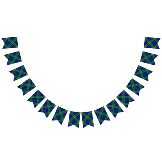 一族のMacKayのスコットランドのタータンチェック バンティングフラッグ (全)