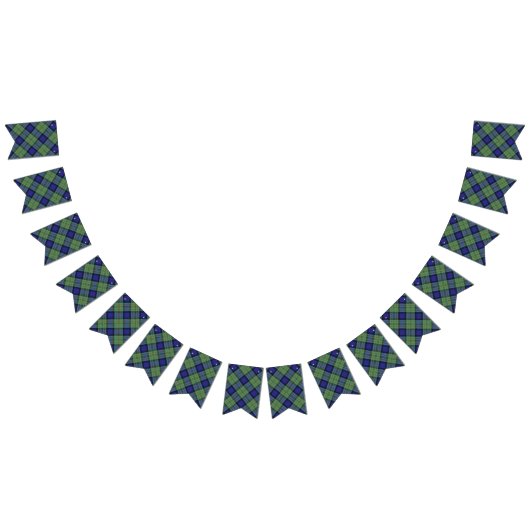 一族のMacLarenのスコットランドのタータンチェック バンティングフラッグ (全)