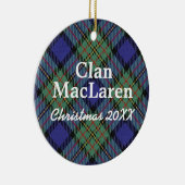 一族のMacLarenのスコットランド人のタータンチェック セラミックオーナメント (右)