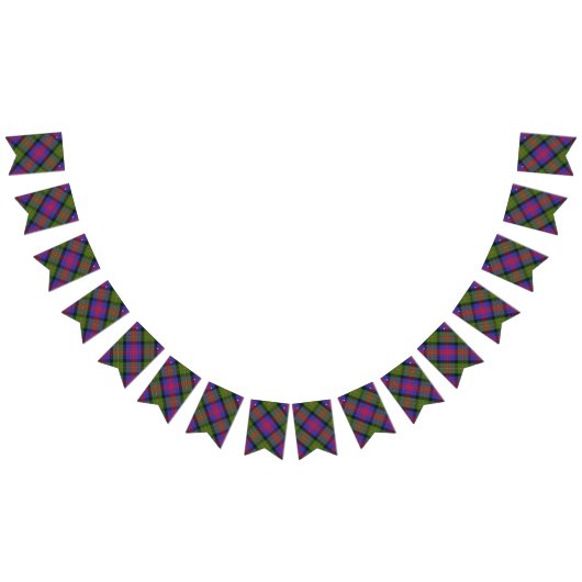 一族のMacLennanのスコットランドのタータンチェック バンティングフラッグ (全)