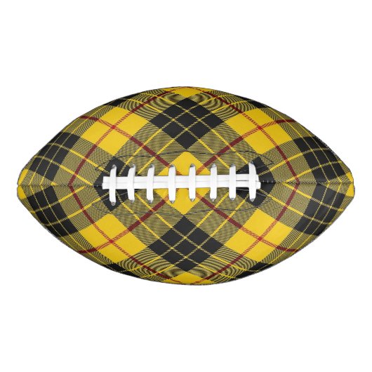 一族のMacLeodのスコットランドのタータンチェックのフットボール アメリカンフットボール (正面)