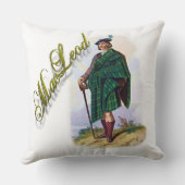 一族のMacLeodのスコットランドの夢の枕 クッション (裏面)