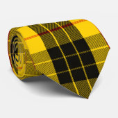 一族のMacleodのタータンチェック ネクタイ (ロール)
