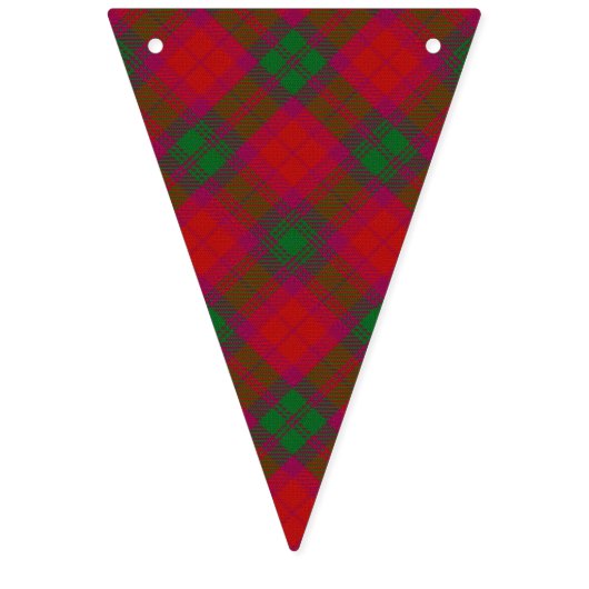 一族のMacNabのスコットランドのタータンチェック バンティングフラッグ (第1の旗)