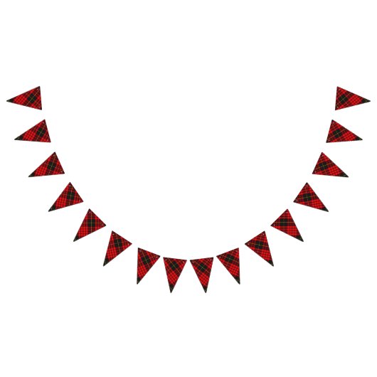 一族のMacQueenのスコットランドのタータンチェック バンティングフラッグ (全)