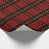一族のMacQueenのタータンチェック ラッピングペーパー (角)