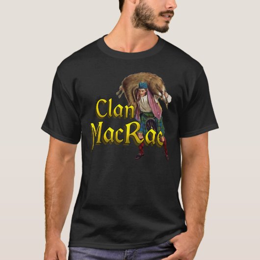 一族のMacRaeの高地のゲーム Tシャツ (正面)