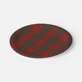 一族のMathesonのタータンチェック ペーパープレート (アングル)