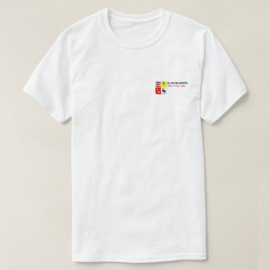 一族のMcGrathの二重味方されたプリントのTシャツ Tシャツ (デザイン正面)
