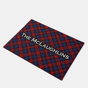 一族のMcLaughlinスコットランドのMacLachlanのタータンチェック ドアマット