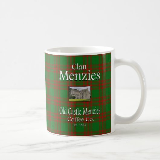 一族のMenziesの古い城のMenziesのコーヒーCo. コーヒーマグカップ (右)