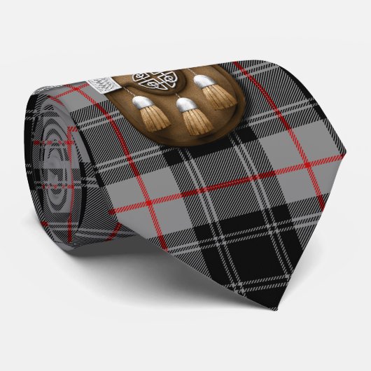 一族のMoffatのタータンチェックおよびSporran ネクタイ (ロール)