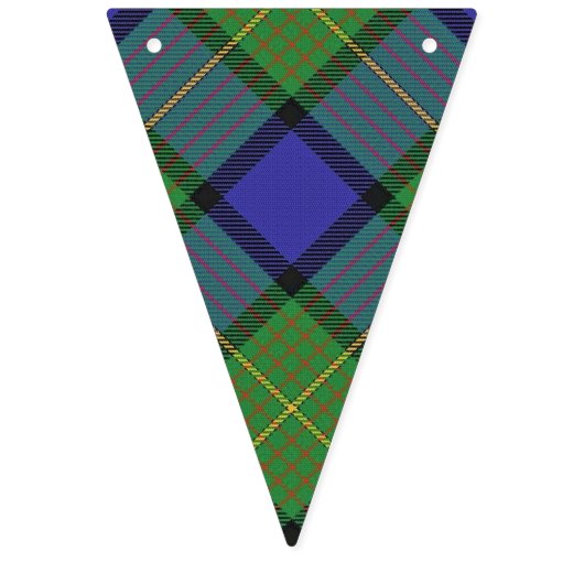 一族のMuirのスコットランドのタータンチェック バンティングフラッグ (第2の旗)