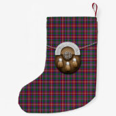 一族のRitchieのタータンチェック スモールクリスマスストッキング (裏面)