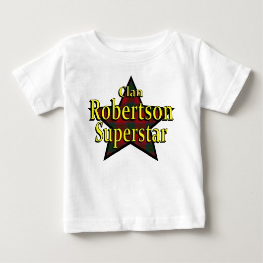 一族のRobertsonのスーパースターの乳児のTシャツ ベビーTシャツ (正面)