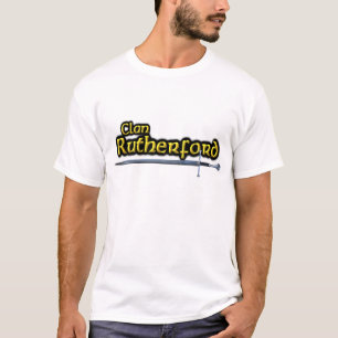 一族のRutherfordの刺激を受けたなスコットランド人 Tシャツ