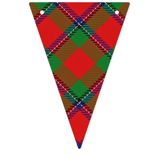 一族のSinclairのスコットランドのタータンチェック バンティングフラッグ (第3の旗)