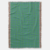 一族のSnodgrassのタータンチェック スローブランケット (正面縦)