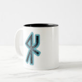 一族のSverkerの縛りのRuneのマグ ツートーンマグカップ (正面左)