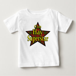 一族はスーパースターの乳児のTシャツを干し草にします ベビーTシャツ