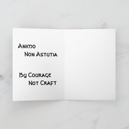 一族ゴードンのゴードンセッターの世代別メッセージカード シーズンカード (内部)