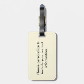 一族デイヴィッドソン ラゲッジタグ (裏面縦)