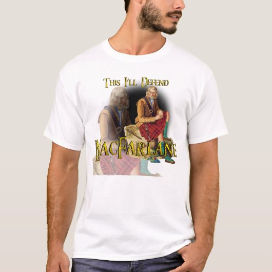 一族MacFarlaneこれ私はワイシャツを守ります Tシャツ (正面)