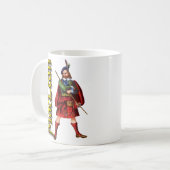 一族MacLean古いスコットランド コーヒーマグカップ (正面左)