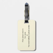 一族MacLean ラゲッジタグ (裏面縦)
