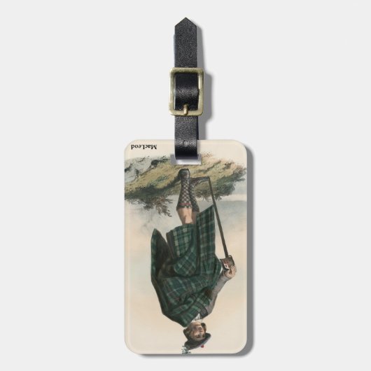 一族MacLeod ラゲッジタグ (正面縦)