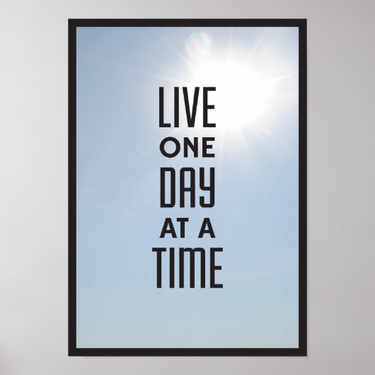 一日ずつ生きる ポスター (正面)
