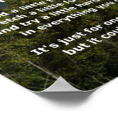 一日だけ…やる気を起こさせる引用文 ポスター (角)